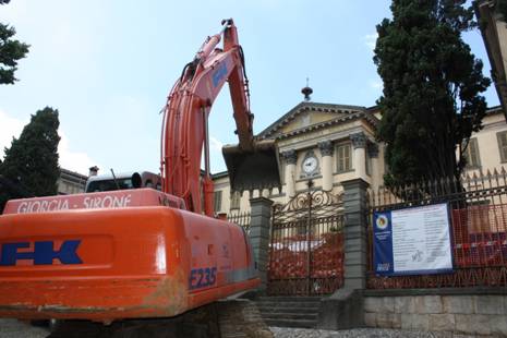 Accademia Carrara, il cantiere