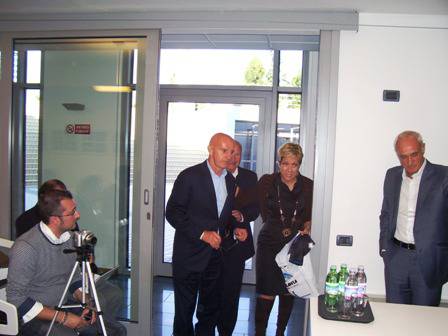 Arrigo Sacchi in visita a Zingonia