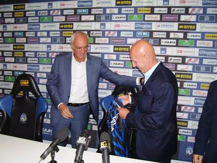 Arrigo Sacchi in visita a Zingonia