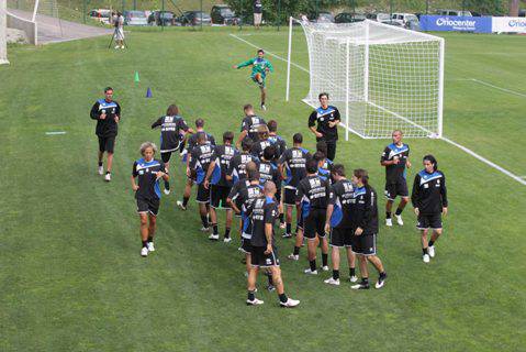 Atalanta, primo allenamento a Brentonico