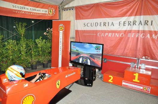 Club Caprino, il simulatore Ferrari