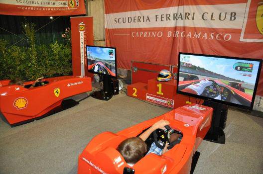 Club Caprino, il simulatore Ferrari