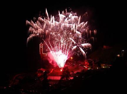 Fuochi artificiali a Valleve