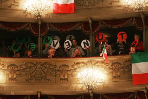 Il presidente Napolitanoal Teatro Donizetti / 1