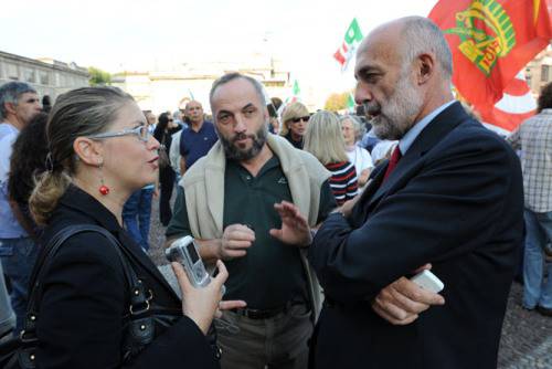 In piazza per la libertÃ  di stampa