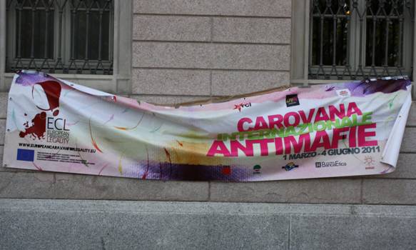 La carovana antimafie a Bergamo