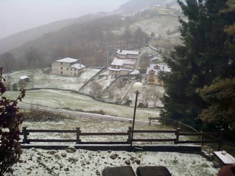 La nevicata a Corna Imagna