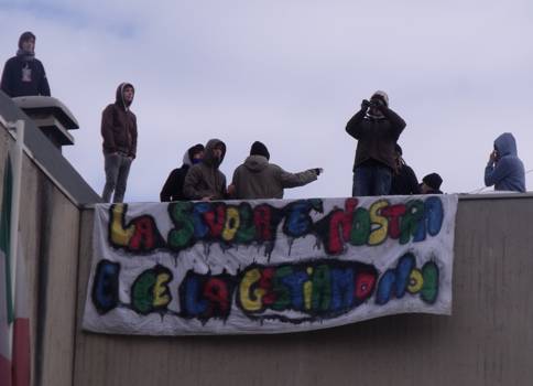 La protesta degli studenti del Natta