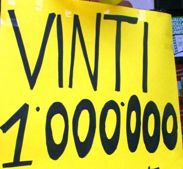 Lotto, vinto un milione di euro