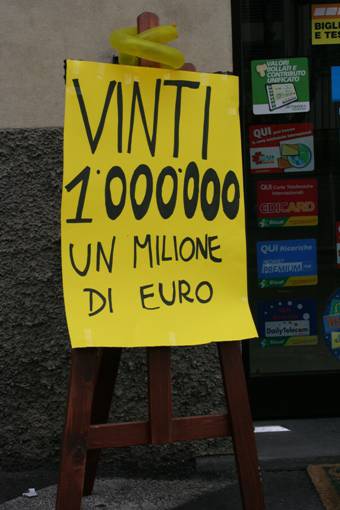 Lotto, vinto un milione di euro