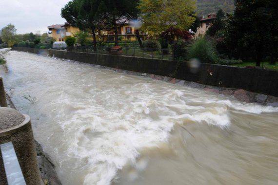 Maltempo ed esondazioni sul lago di Endine