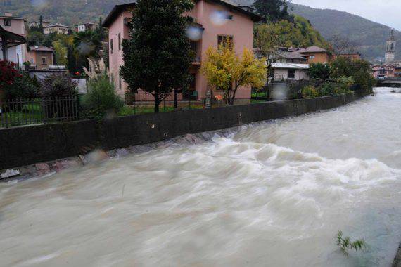 Maltempo ed esondazioni sul lago di Endine