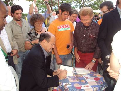 Pierluigi Bersani alla Festa del Pd a Seriate