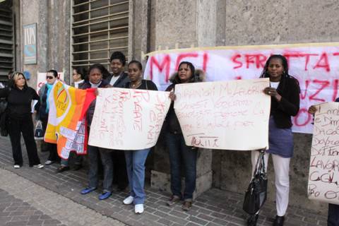 Protesta dei lavoratori Mgl e Comital