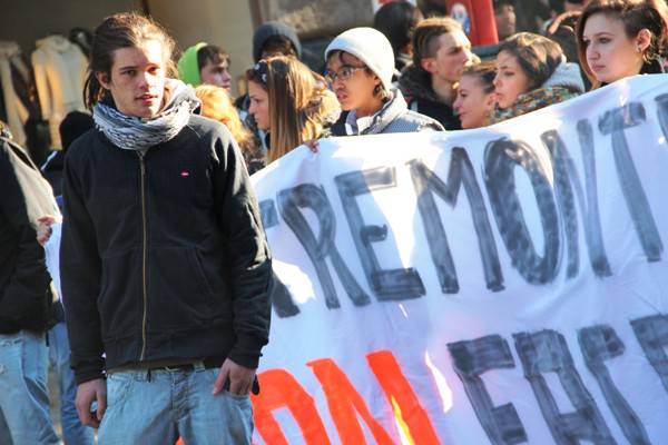 Studenti in corteo a Bergamo/2