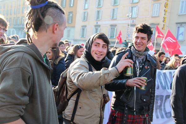 Studenti in corteo a Bergamo/2