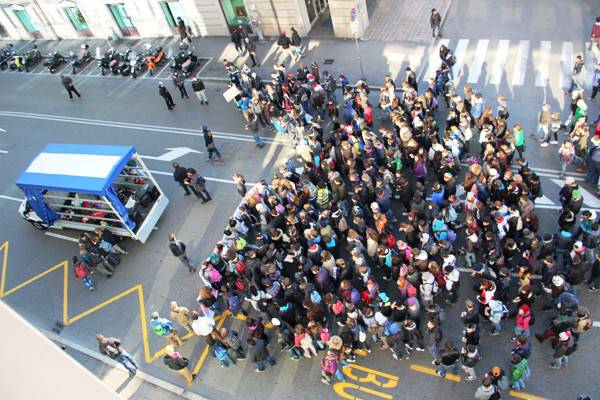 Studenti in corteo a Bergamo