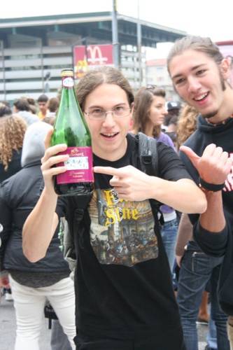 Studenti in piazza contro la riforma Gelmini