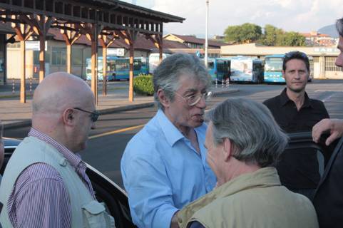 Umberto Bossi sul tram/1