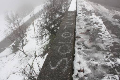 Yara, la scritta sospetta a Bruntino