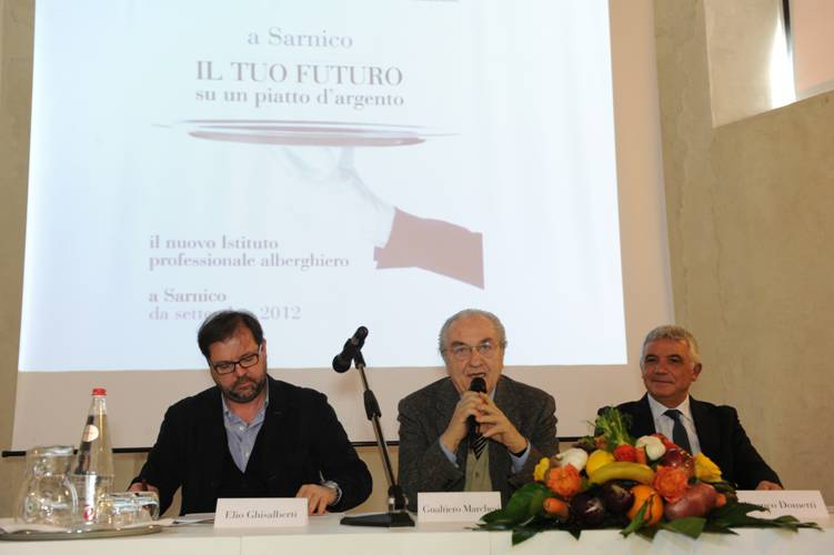 Lo chef Gualtiero Marchesi a Sarnico