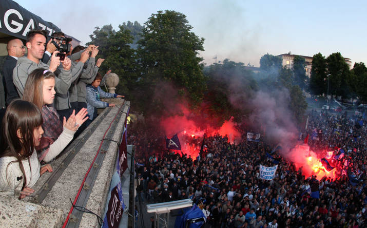 Atalanta, il saluto dei tifosi - 1