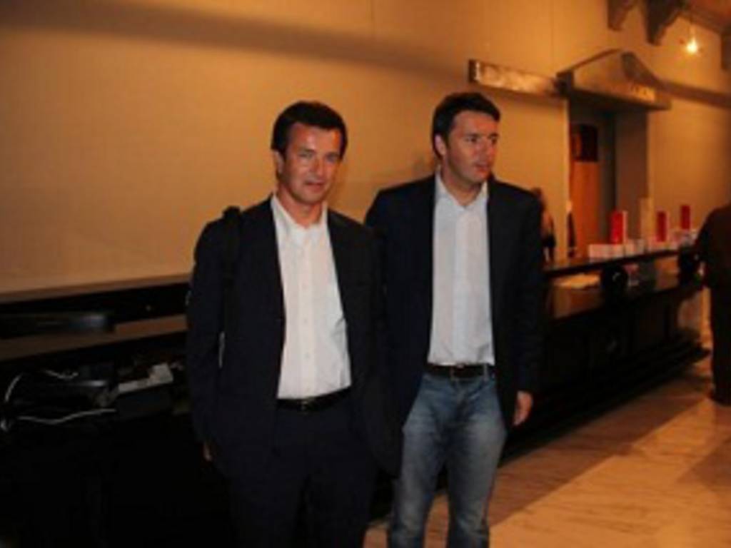 Matteo Renzi a Bergamo con Giorgio Gori