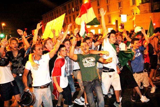 Italia in finale, la festa in porta Nuova - 1