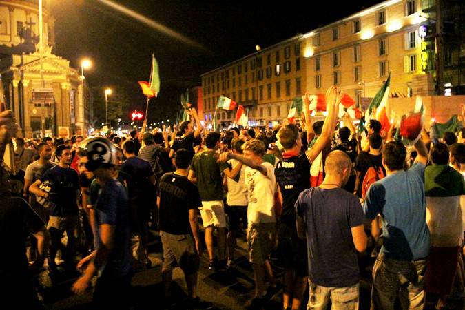 Italia in finale, la festa in porta Nuova - 1