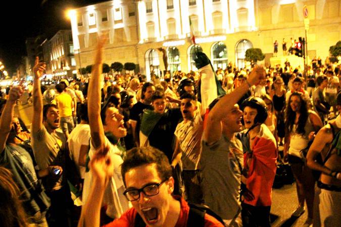 Italia in finale, la festa in porta Nuova - 1