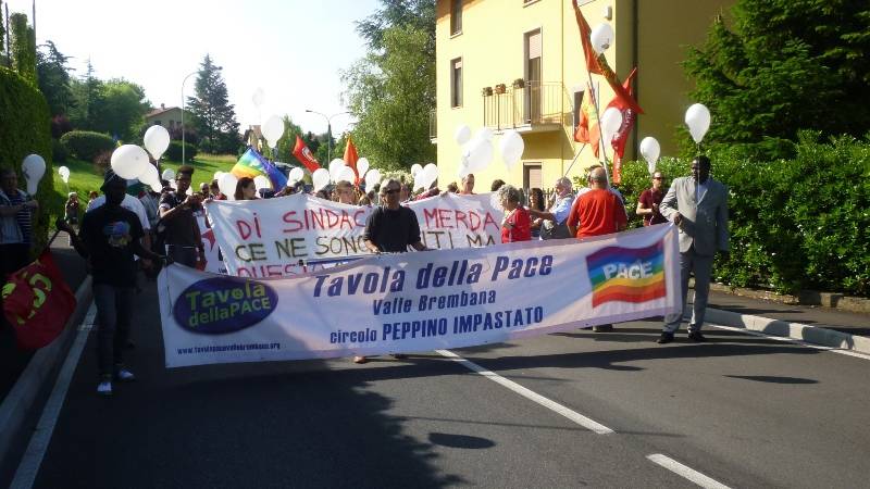 Via il nome di Impastato, protesta a Ponteranica