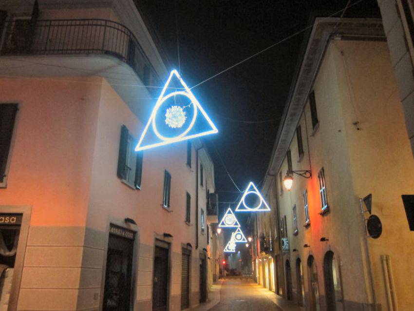 Ecco le tanto discusse|luminarie di Treviglio