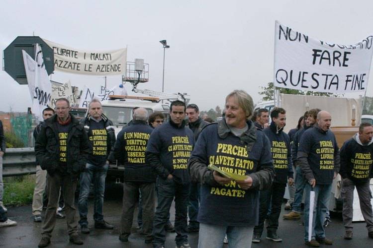 Nuovo Ospedale, protesta delle imprese creditrici - 1