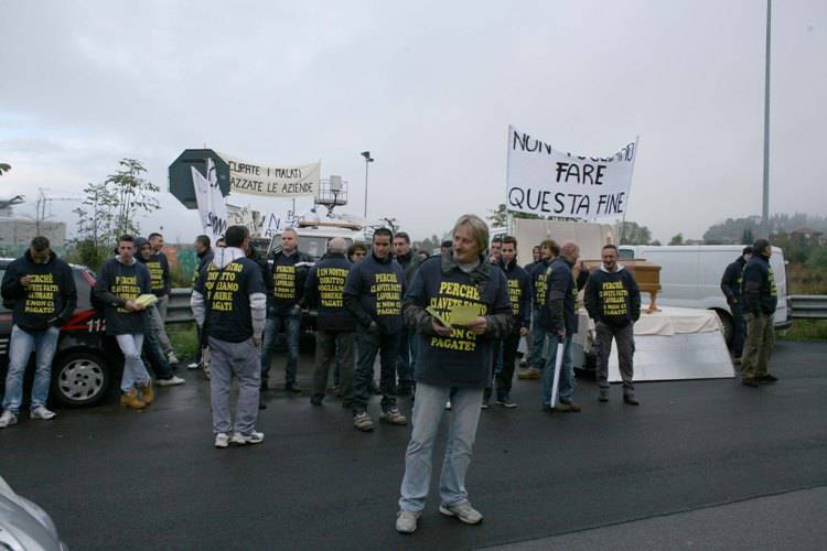 Nuovo Ospedale, protesta delle imprese creditrici - 1