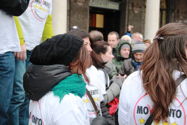 Grillo, uno tsunami a Bergamo