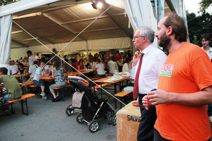 Epifani alla festa democratica di Bergamo