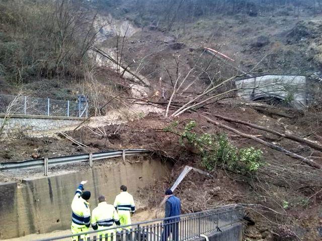 La frana di Ponte Giurino