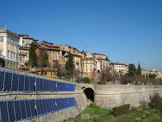 Pannelli fotovoltaici sulle Mura