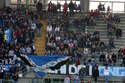 Allo stadio per sostenere l'Atalanta verso l'Uefa