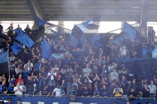 Allo stadio per sostenere l'Atalanta verso l'Uefa