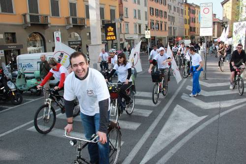 Bike mob del Movimento 5 Stelle