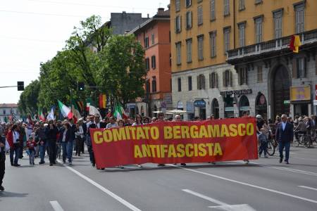 Manifestazione 25 aprile a Bergamo