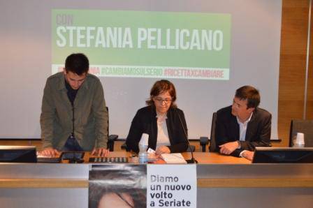 Giorgio Gori e Stefania Pellicano a Seriate