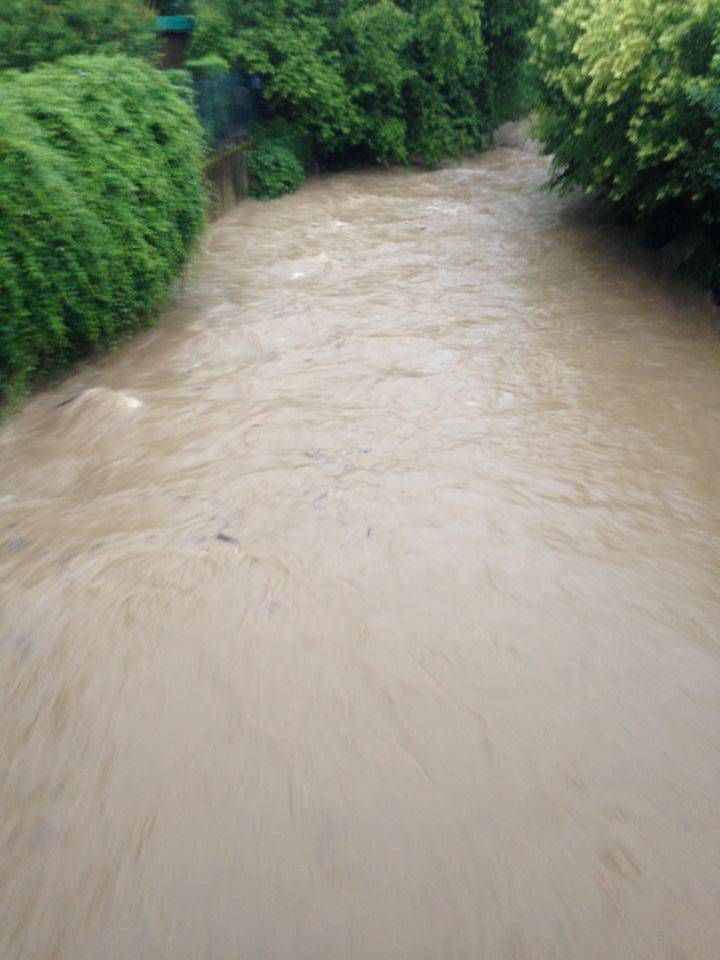 Maltempo, Morla in piena a Valtesse