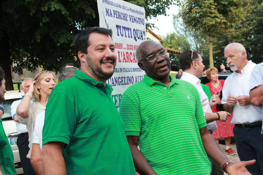Salvini al presidio contro i profughi