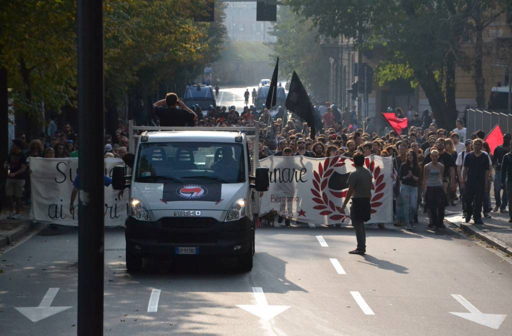 Bergamo blindata: Forza Nuova e Antifascisti