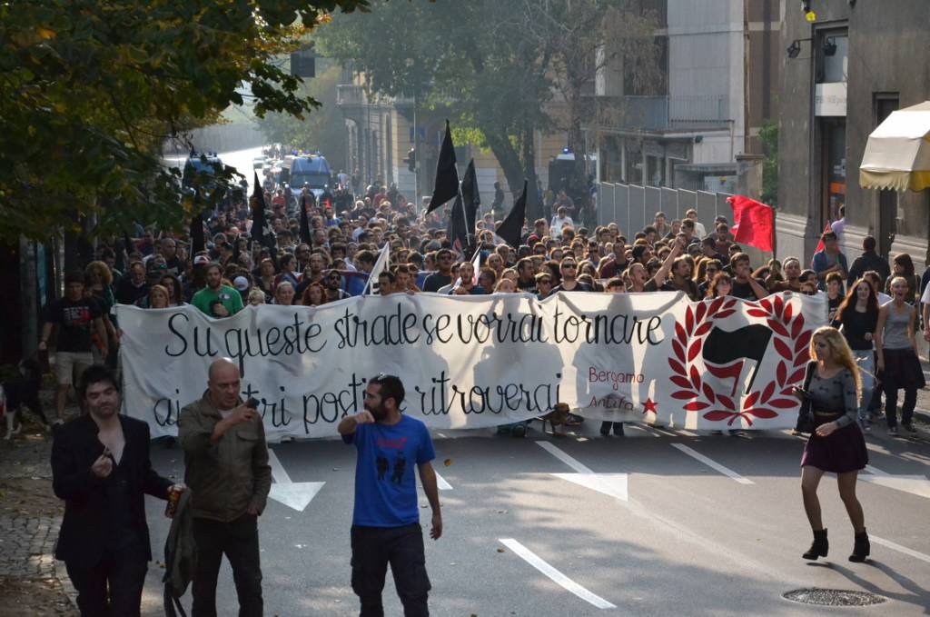 Bergamo blindata: Forza Nuova e Antifascisti