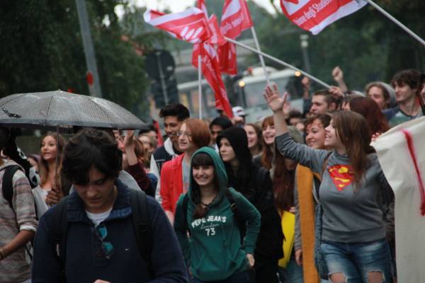 Manifestazione degli studenti 2014