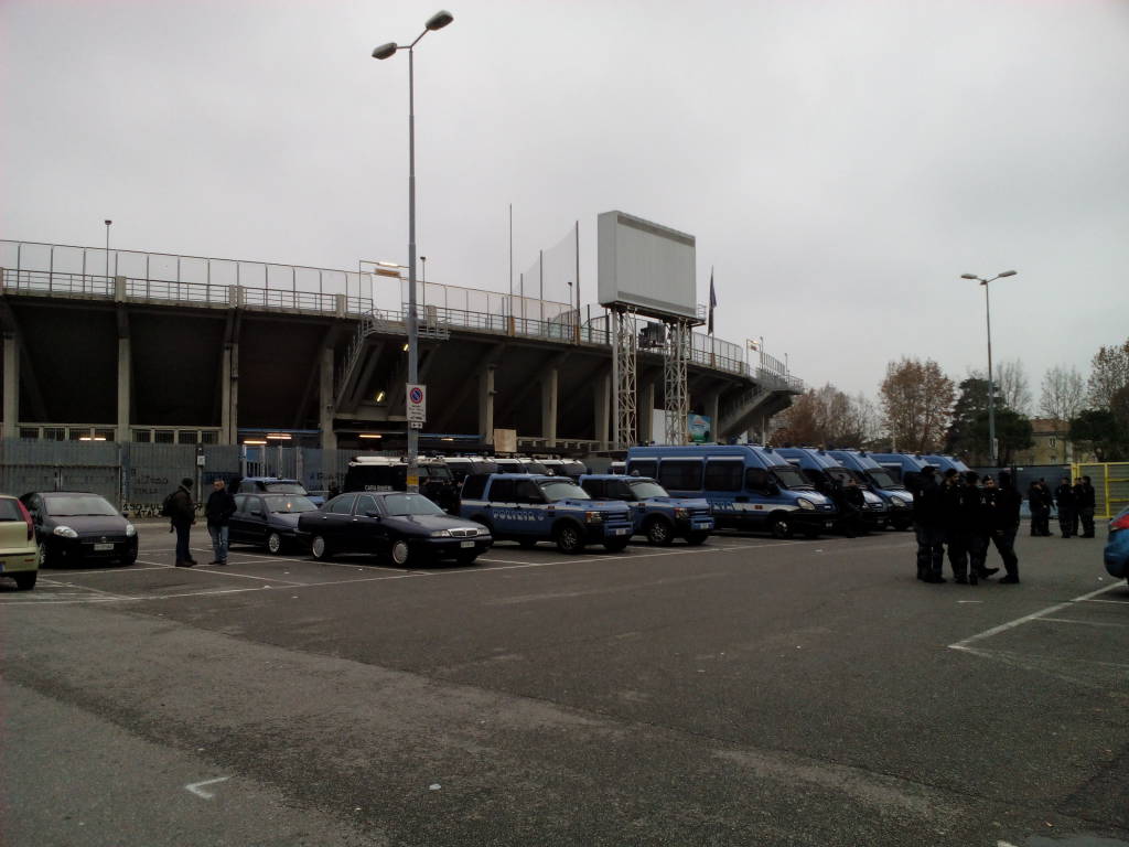 Atalanta-Avellino, 100 agenti allo stadio