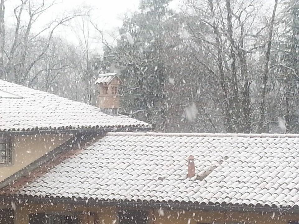 La prima neve in Bergamasca